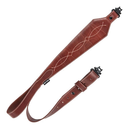 Allen Co Heritage Western Scallop Leather Rifle Sling, Brown 8508